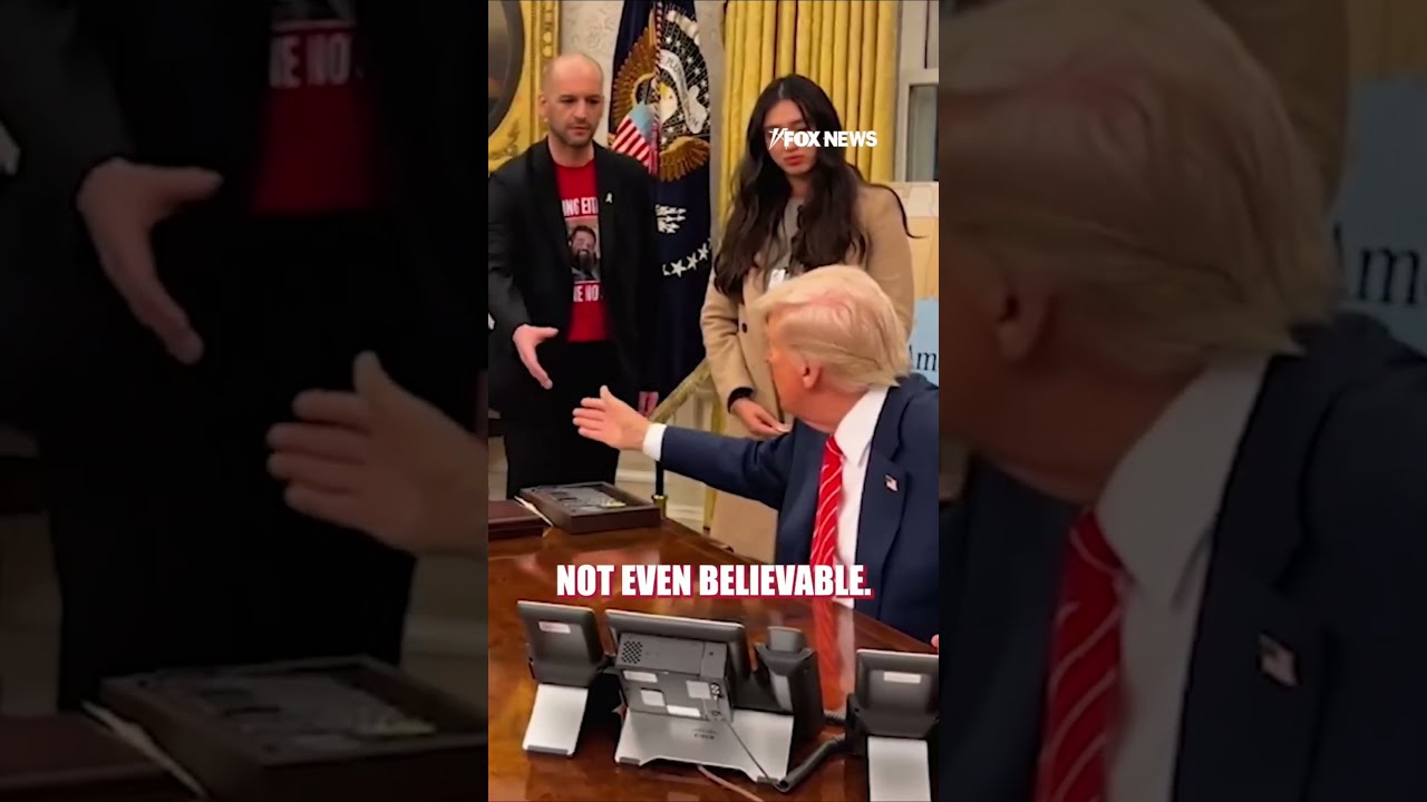 FLASHBACK: Trump hosts freed hostages taken by Hamas in Oval Office #shorts #foxnews #us
