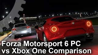 Forza Motorsport 6: Apex - PC vs Xbox One Graphics Comparison
