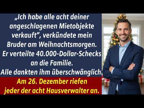 AN WEIHNACHTEN VERKAUFTE MEIN BRUDER MEINE MIETOBJEKTE — DANN RIEFEN ALLE 8 VERWALTER AN