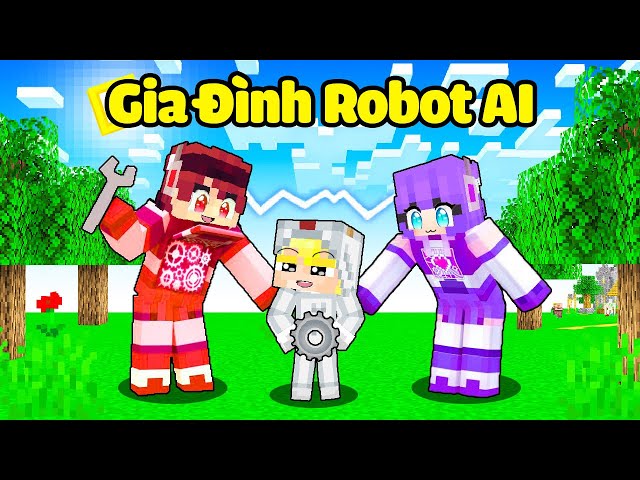 Tô Gà Được Nhận Nuôi Bởi Gia Đình Robot AI Trong Minecraft!