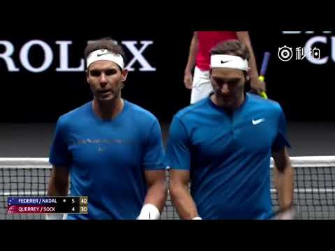 Roger Federer Doubles Rafa Nadal史诗级瞬间！费德勒纳达尔联袂双打精彩集锦 帅炸了！