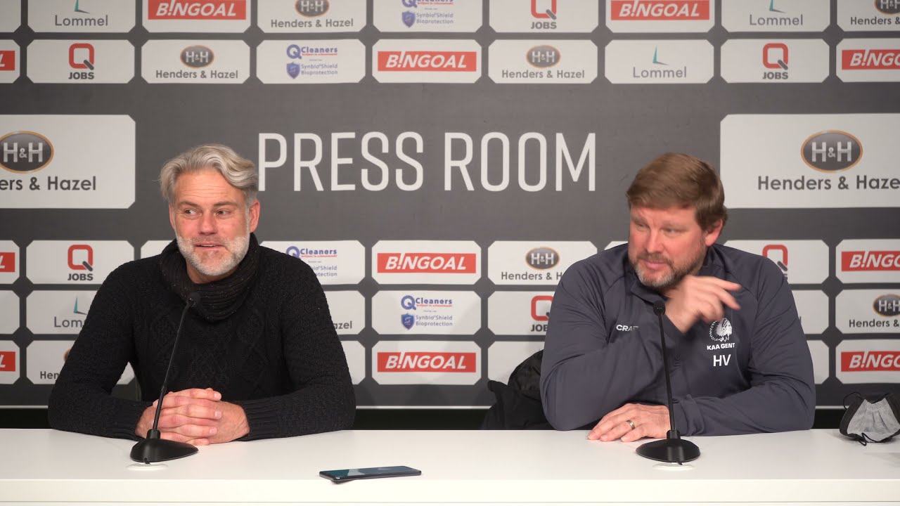 Persconferentie na Lommel KAA Gent