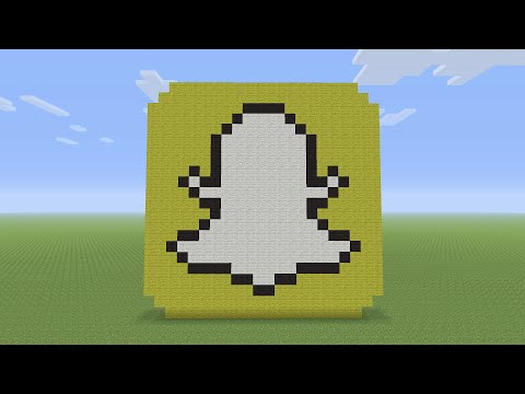 Minecraft Pixel Art - Snapchat Logo - Xem Video Clip HOT 