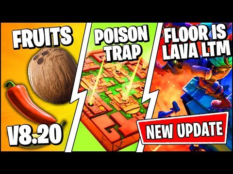 new fortnite update right now fruit items floor is lava - aggiornamento fortnite 213