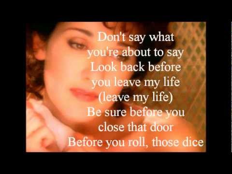 Celine Dion - Think Twice (lyrics)