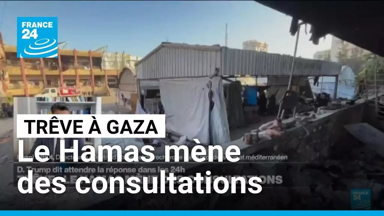 Trêve à Gaza : le Hamas mène des consultations • FRANCE 24