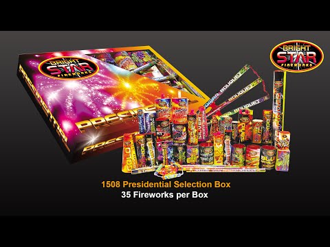 Bright Star Fireworks Presidential Selection Box All 