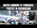 Chandigarh Mayor Election Result | Congress Student Wing Faces Water Cannons At Chandigarh Protest
