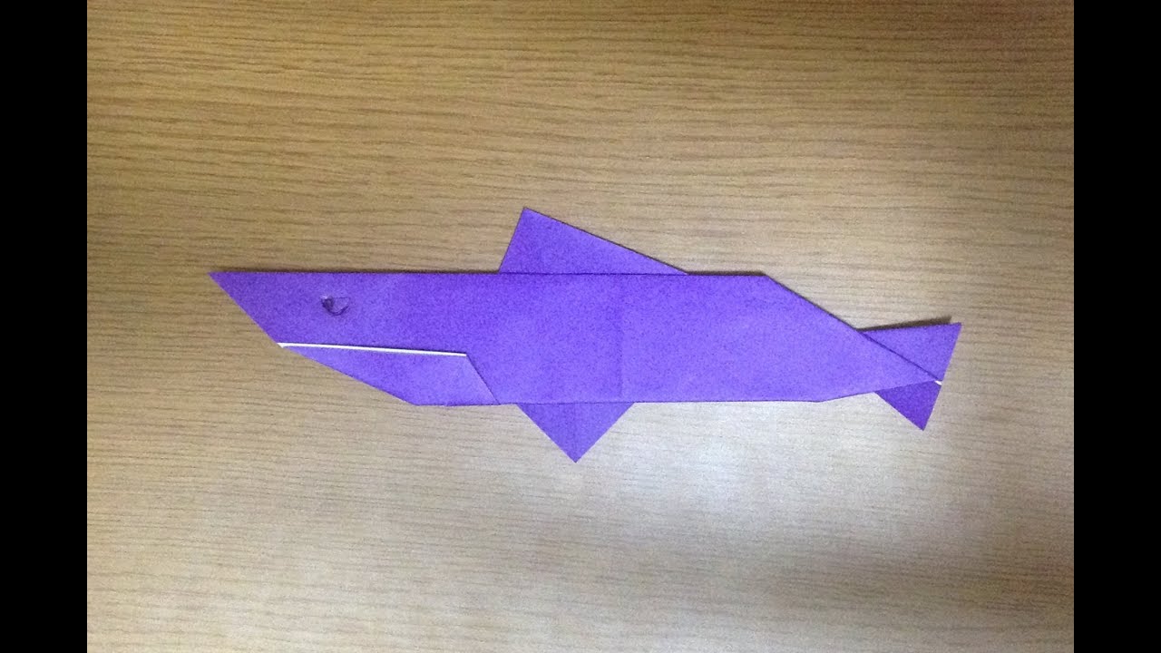 サメ 折り紙 折り方 作り方 YouTube