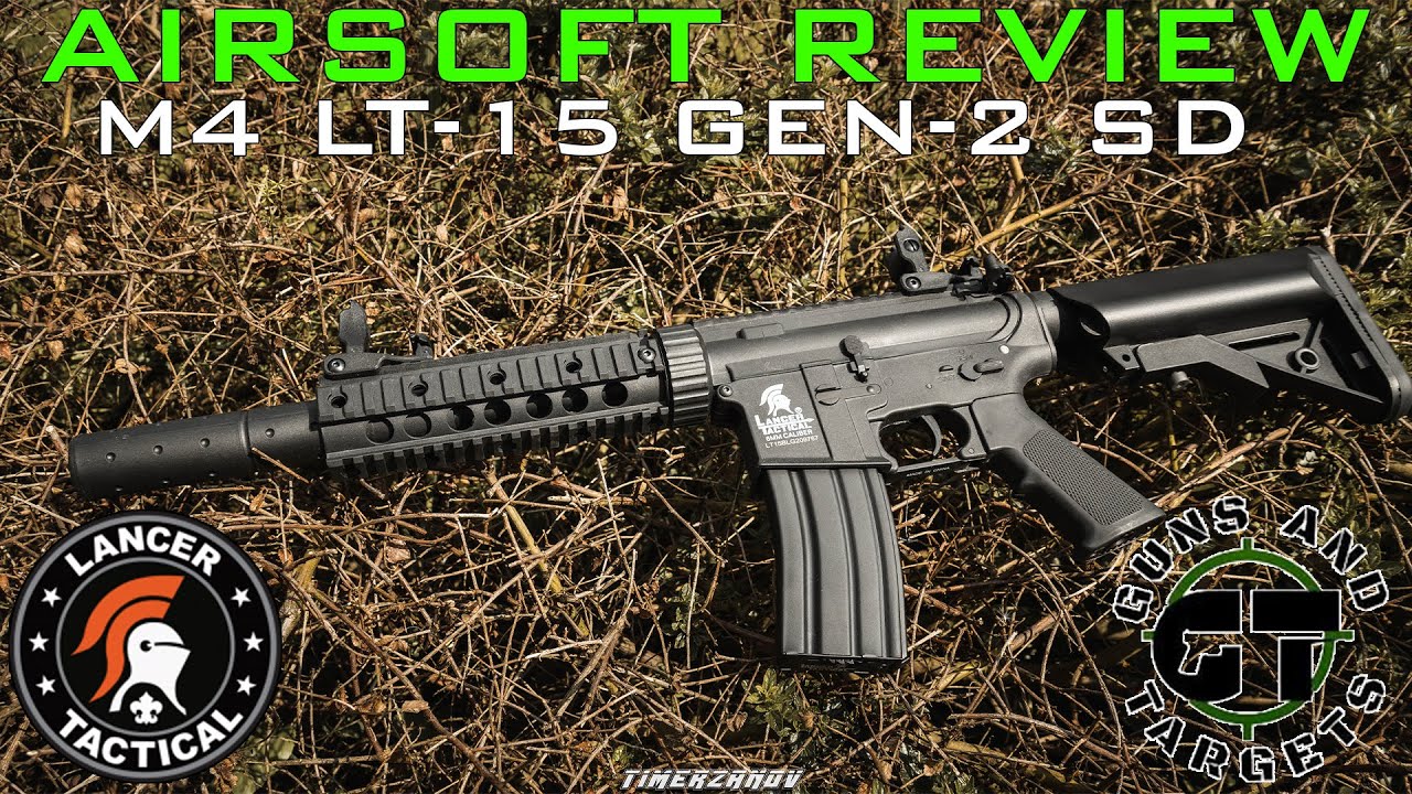 Airsoft Review #82 M4 LT-15 Gen 2 SD Lancer Tactical (GUNS AND TARGETS)