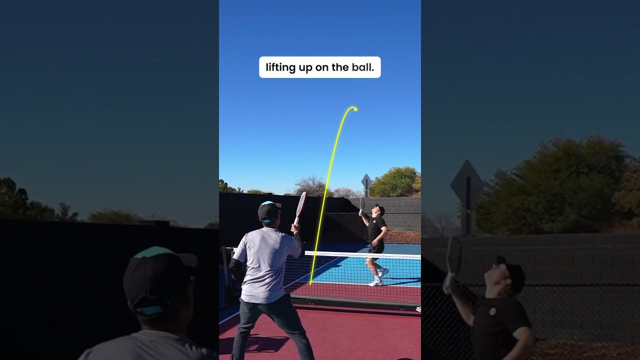 Catch Aggressive Volleys Off Guard with a Lob 💡 5DayVIP.com #pickleball #shorts