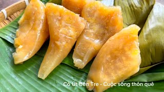 BÁNH CHUỐI HẤP - Cách Làm Bánh Chuối Hấp Lá Chuối Thơm Ngon Đơn Giản