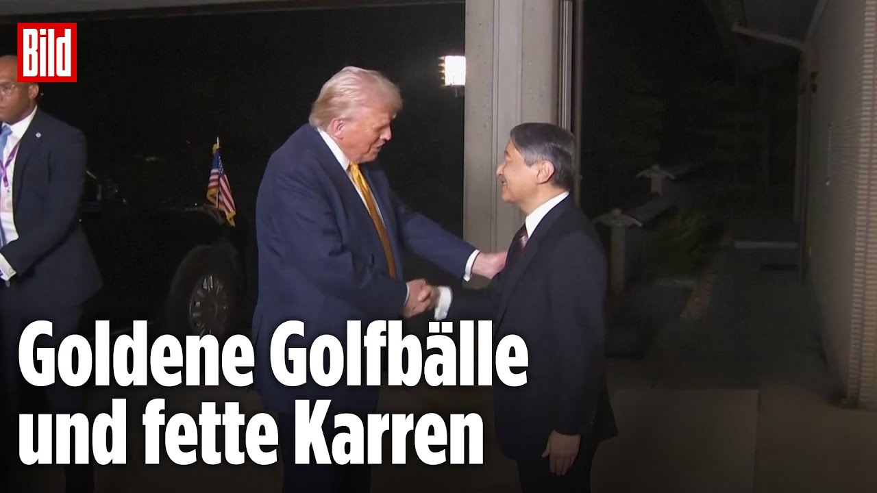 US-Präsident auf Asien-Reise: Prunkvoller Empfang für Trump in Japan