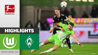 VfL Wolfsburg — SV Werder Bremen 2-2 | Highlights | Matchday 10 – 2023/24