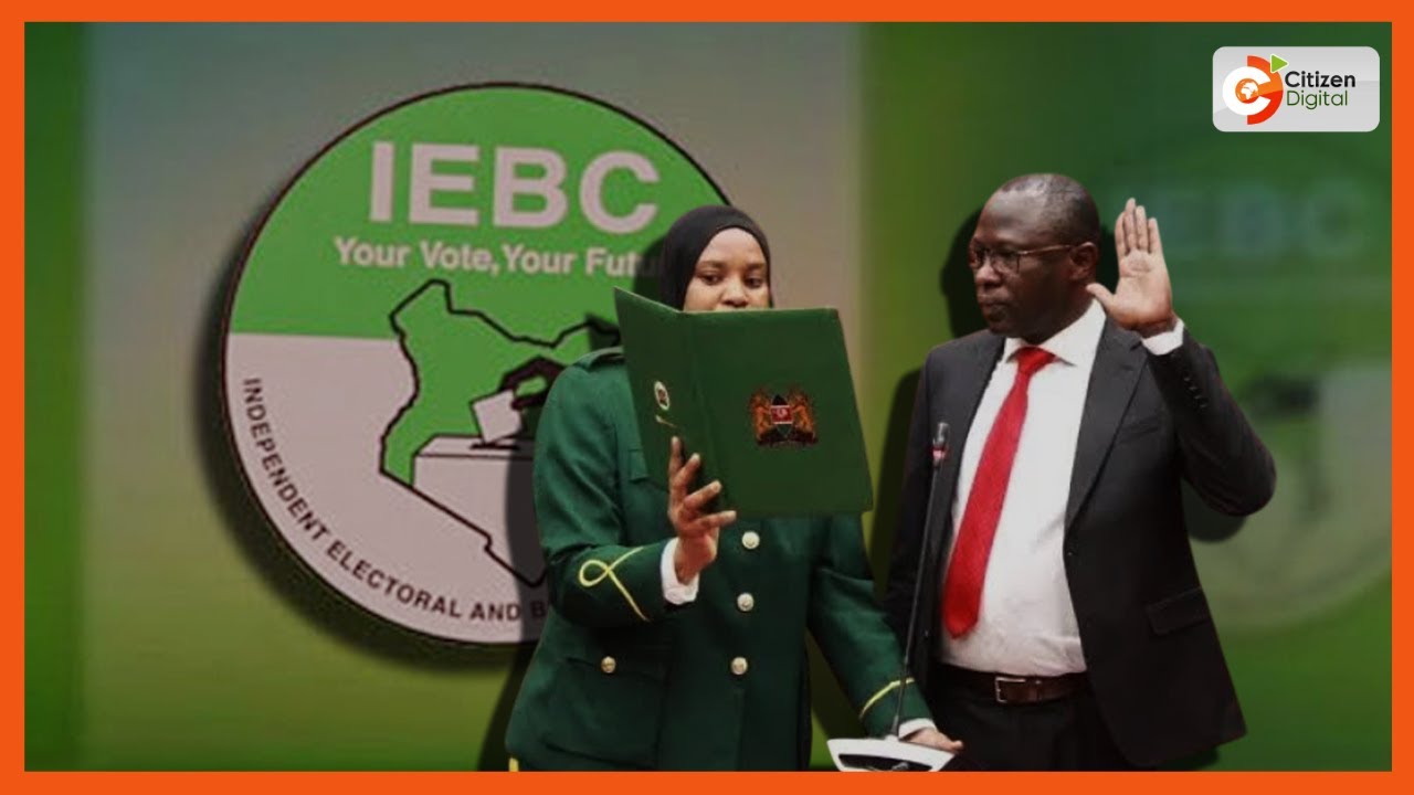 New IEBC Chair Erastus Ethekon sworn in at the Supreme Court