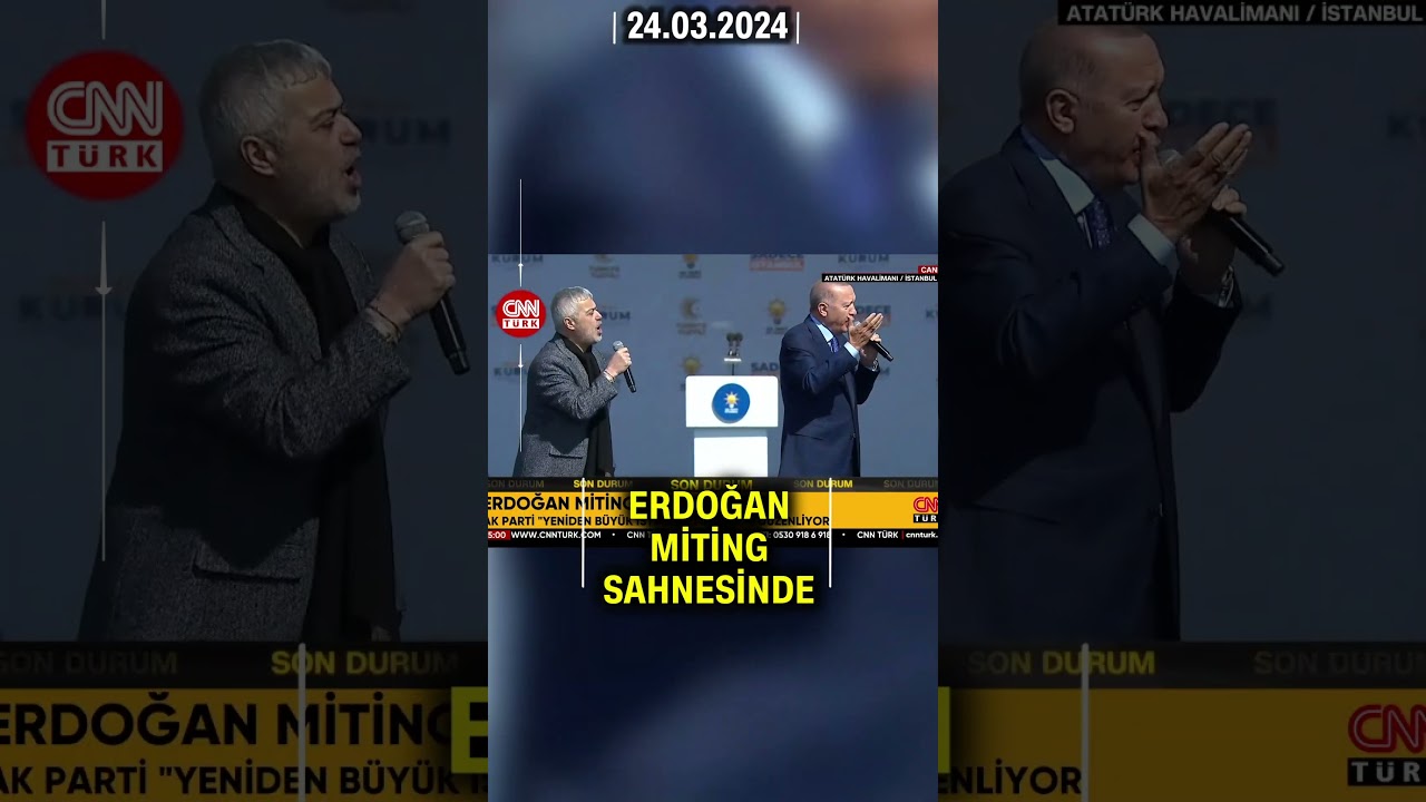 Erdoğan "Yeniden Büyük İstanbul Mitingi" Sahnesinde! #Shorts