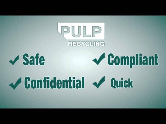 PULP Recycling: Reasons to Use a Confidential Shredding Service