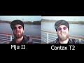 Olympus mju ii VS Contax T2  битва камер