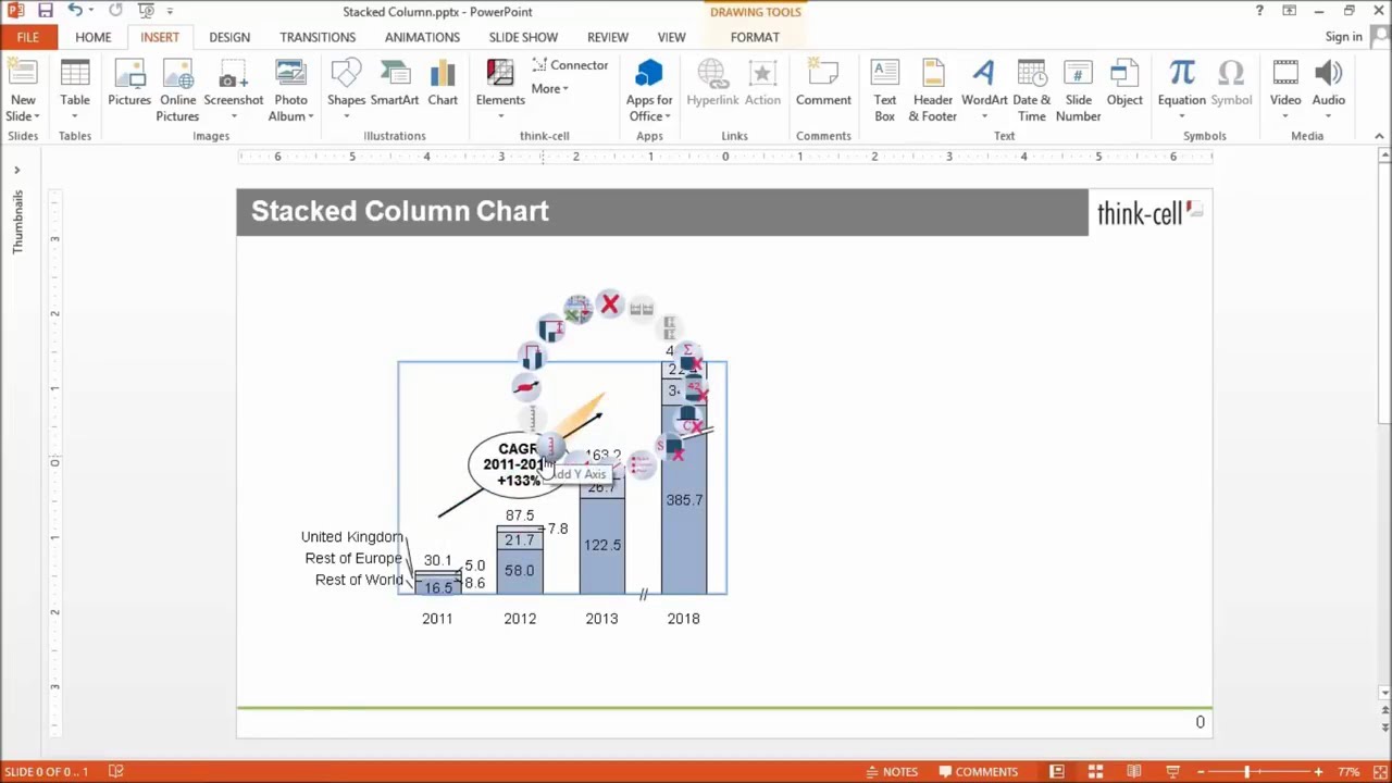 Funktionen Zahlreiche Funktionen Fur Diagramme Excel Datenlinks Und Folienlayout Think Cell