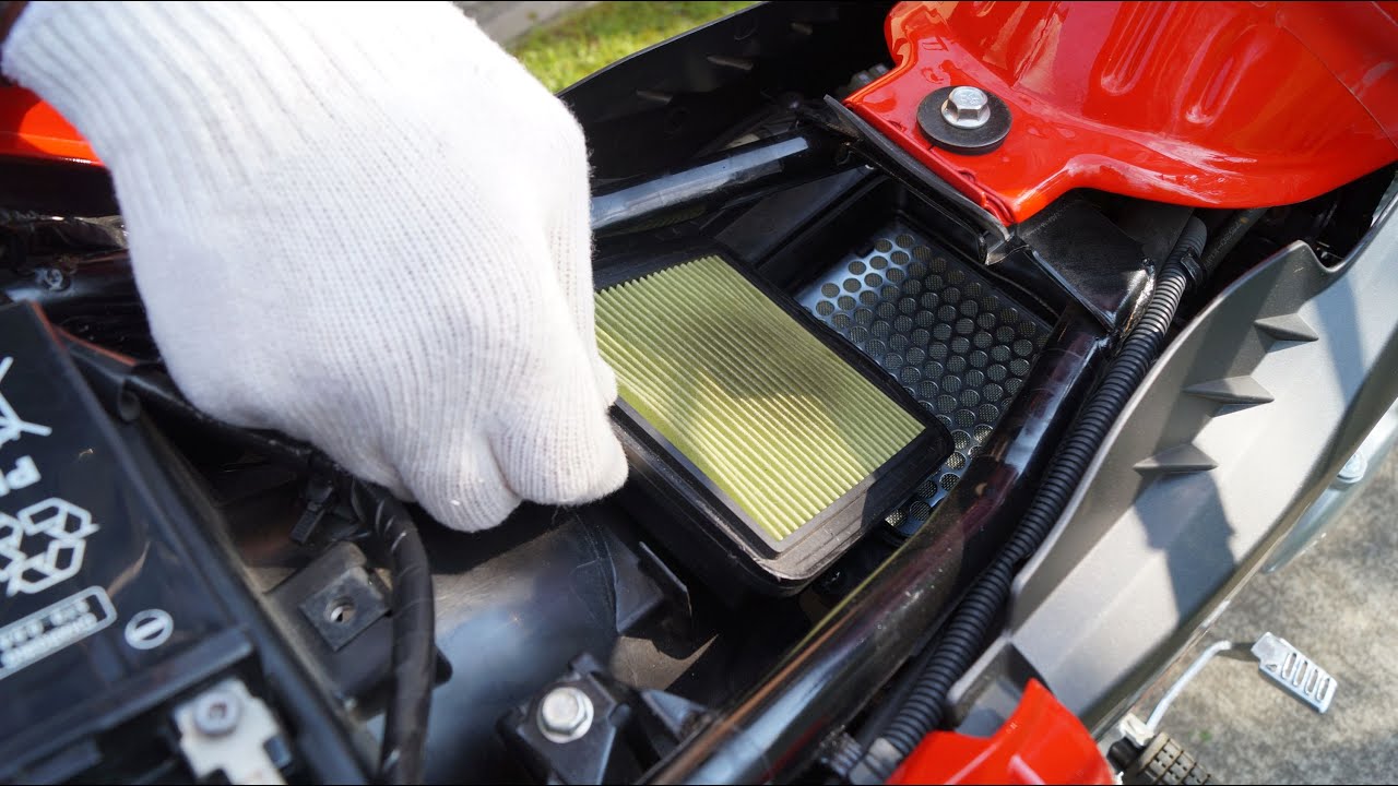 Honda CBF 125 Air Filter Replacement YouTube