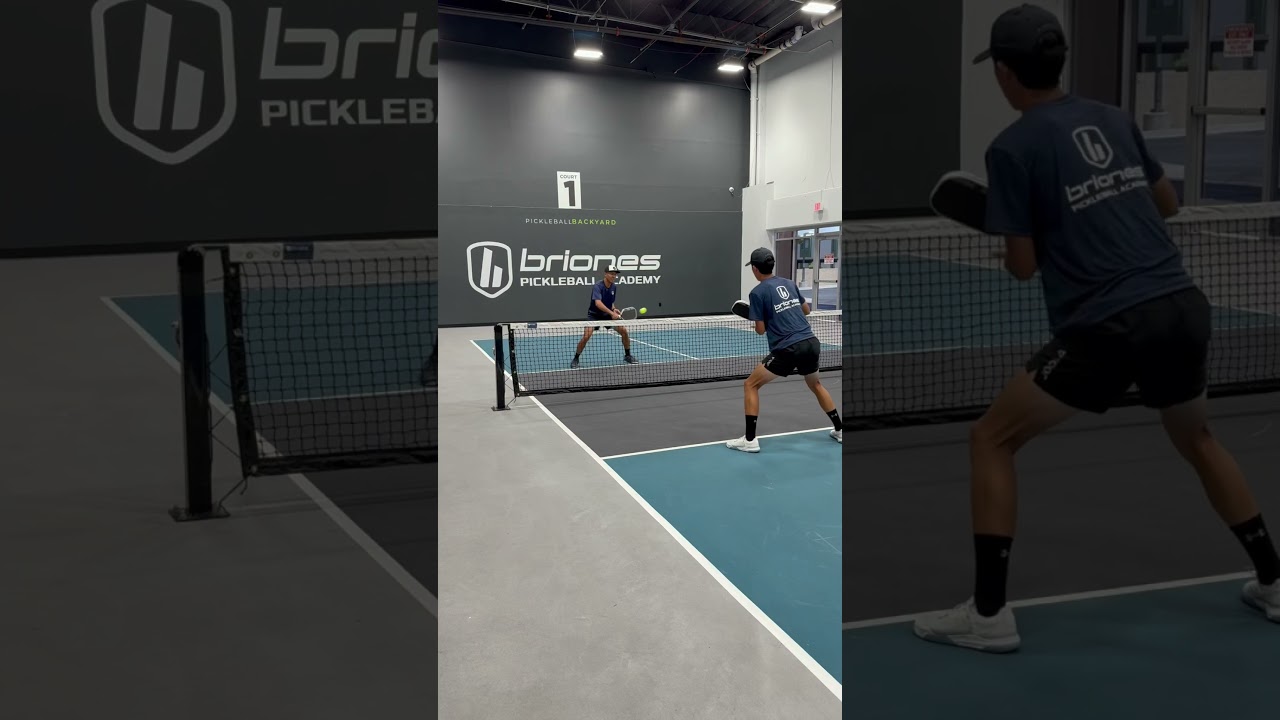 Practicing Fast Hands with Coach Sammy! BrionesAcademy.com #pickleball #shorts