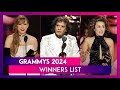 Grammys 2024 Winners: India Shines; Taylor Swift And Miley Cyrus Win Big - See Full List