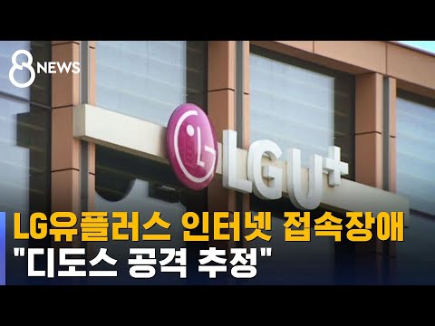 LG유플러스 인터넷 또 접속장애…"디도스 공격 추정" / SBS 8뉴스