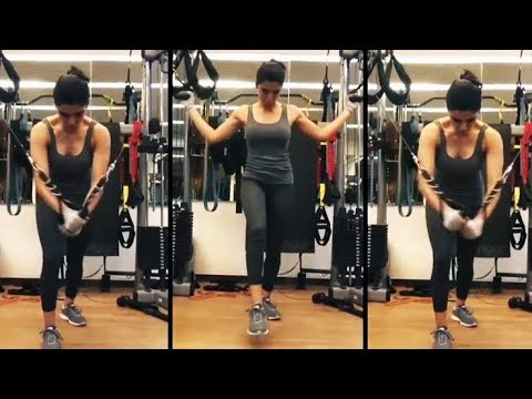 Samantha’s hot gym workout video