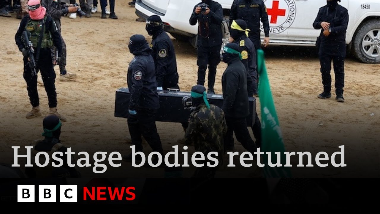 Anguish in Israel as Hamas return hostages’ bodies, including mother and two children | BBC News