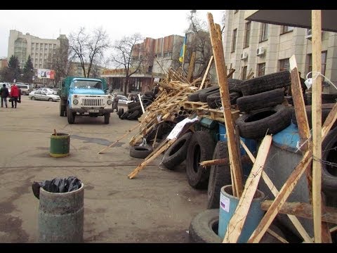 Евромайдан: 4 марта в Житомире разобрали баррикады возле ОГА