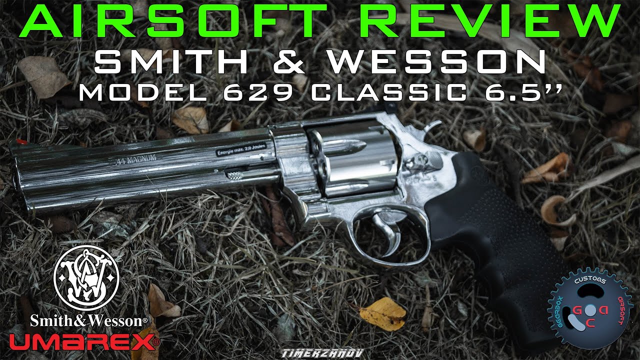 Airsoft Review #197 Smith & Wesson Model 629 6.5" Classic Revolver Umarex Co2 [FR]