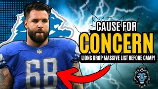 The Detroit Lions Drop A Discouraging List RIGHT BEFORE Training Camp!