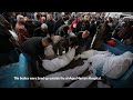 Prayers for Palestinians killed in Israeli strikes  - 01:29 min - News - Video