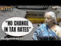 Nirmala Sitharaman On Income Tax Slab | No Change In Taxes, Says FM In Interim Budget Speech
