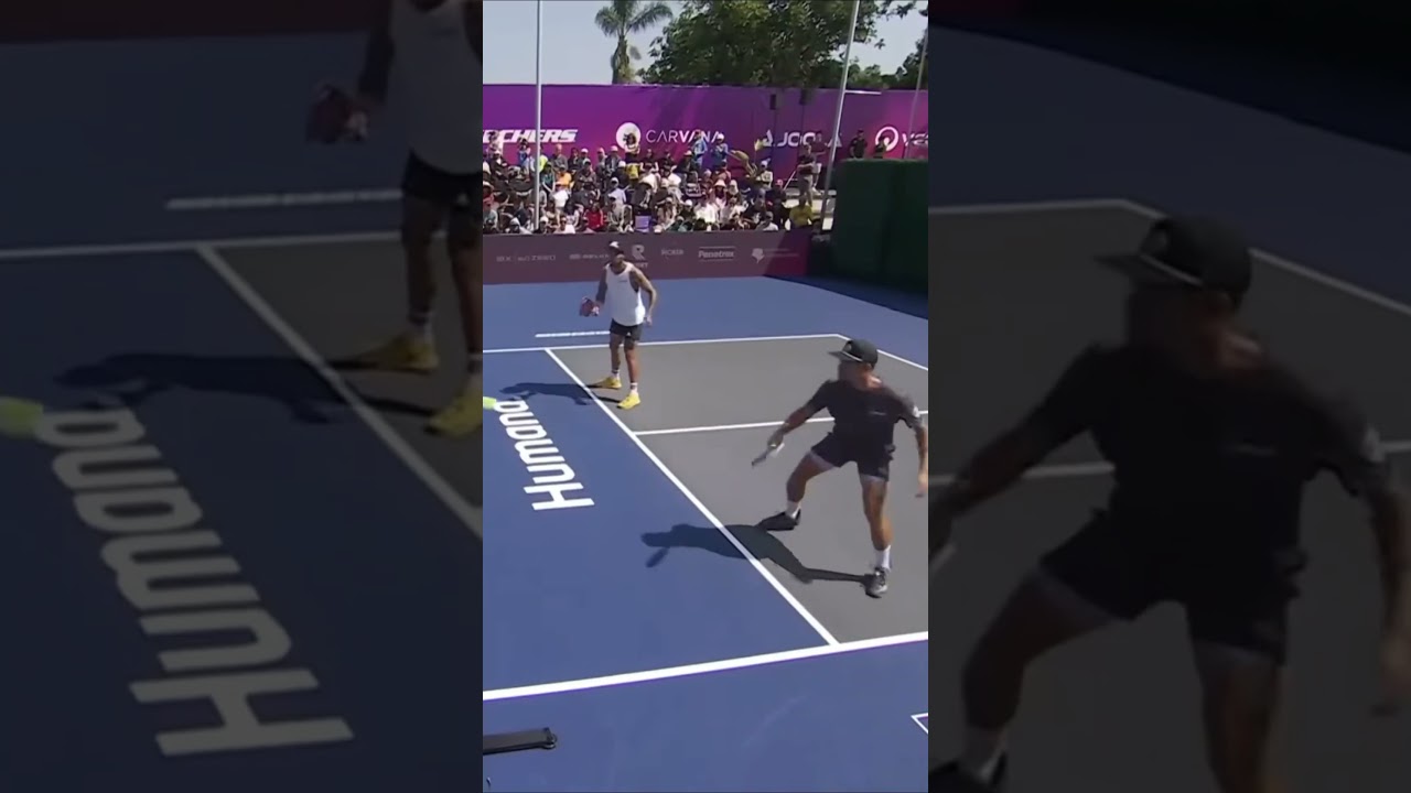 Johns/Johns vs McGuffin/Martinez - Veolia Open Presented by Deep Eddy Vodka (3) #shorts #pickleball