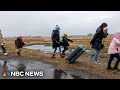 New York City relocates migrants amid winter storm