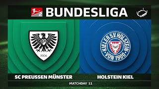 SC Preußen Münster vs. Holstein Kiel | Matchday 11 — Bundesliga 2 2025/26