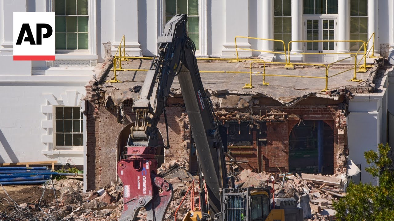 DC tourists react to White House East Wing demolition for Trump ballroom
