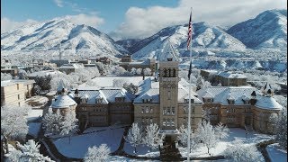 Utah State University Campus in Winter