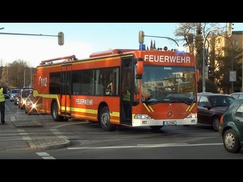 600.Video Verkehrsunfall mit Linienbus (MANV) Großübung im Münchener Richard Strauss Tunnel