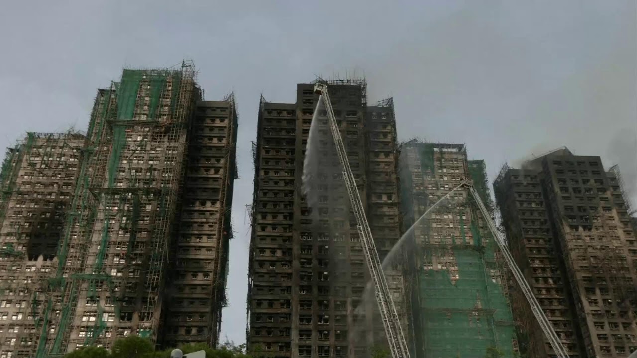 LIVE: Fire engulfs residential buildings in Hong Kong