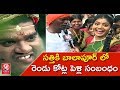 Savitri Interacts With Balapur Villagers Over Bithiri Sathi's Marriage:During Ganesh Procession
