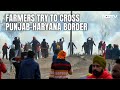 Farmers Protest News | Farmers Try To Cross Punjab-Haryana Border, Tear Gas, Water Cannons Used