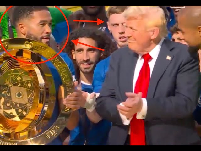 Championship footballers VISIBLY ANNOYED as Trump CRASHES celebration