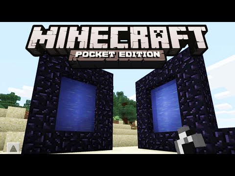 ... PE Portal Mod (How To Make a Portal) | Minecraft PE 0.10.0 / 0.10.4