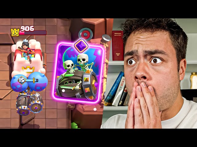 Nieuwe Skeleton Barrel Evolution op Clash Royale!!
