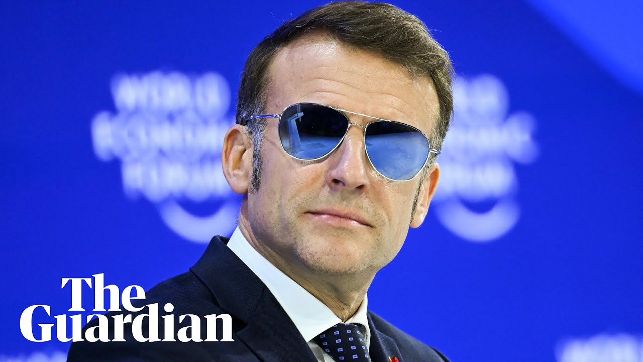 French president Emmanuel Macron delivers a speech at the WEF in Davos – watch live
