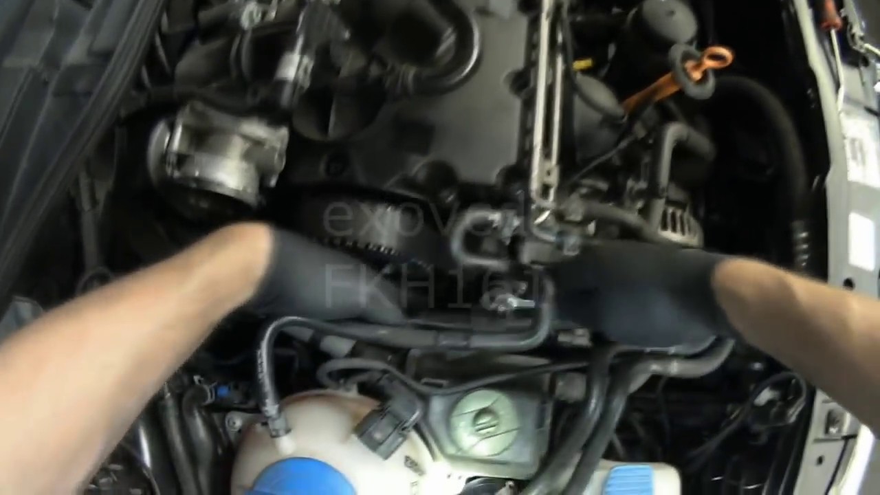 VW A4: BEW TDI Camshaft Position Sensor Replacement (Part ... hyundai santa fe ac compressor image 