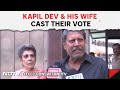 Former India Cricketer Kapil Dev & His Wife Cast Their Vote