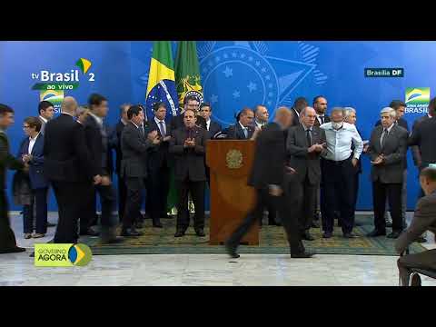 Fala do presidente Jair Bolsonaro sobre a saída do Ministro Moro 